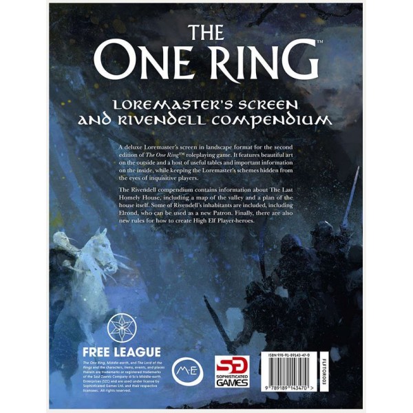 The One Ring 2nd Edition Loremaster's Screen and Rivendell Compendium